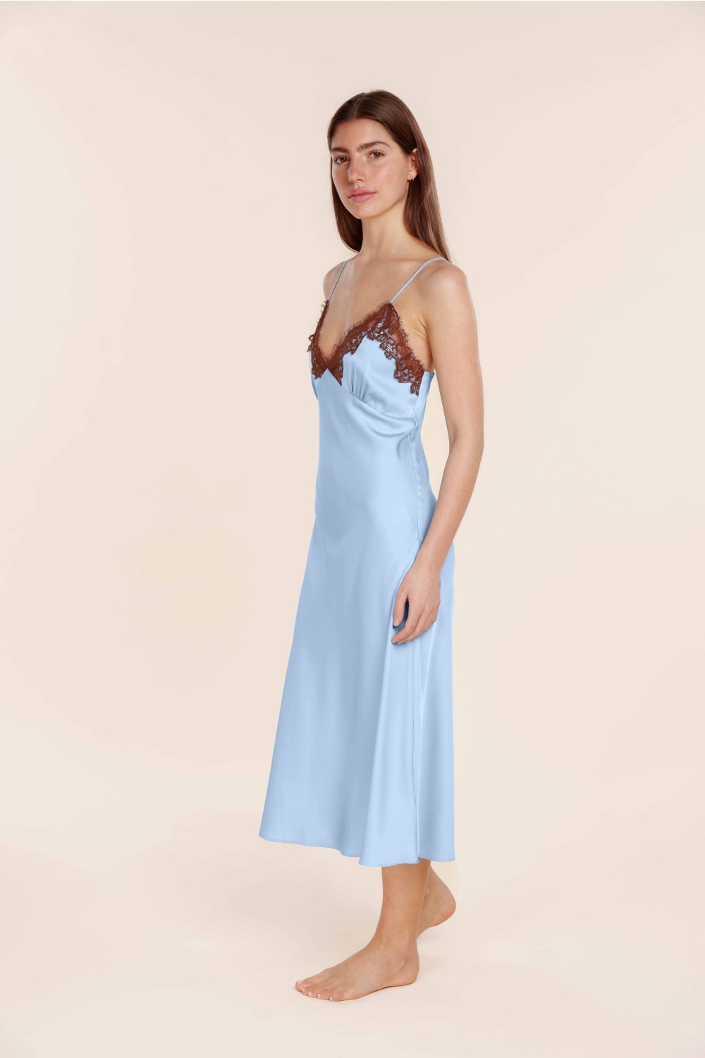 Magnolia Silky Satin Long Gown