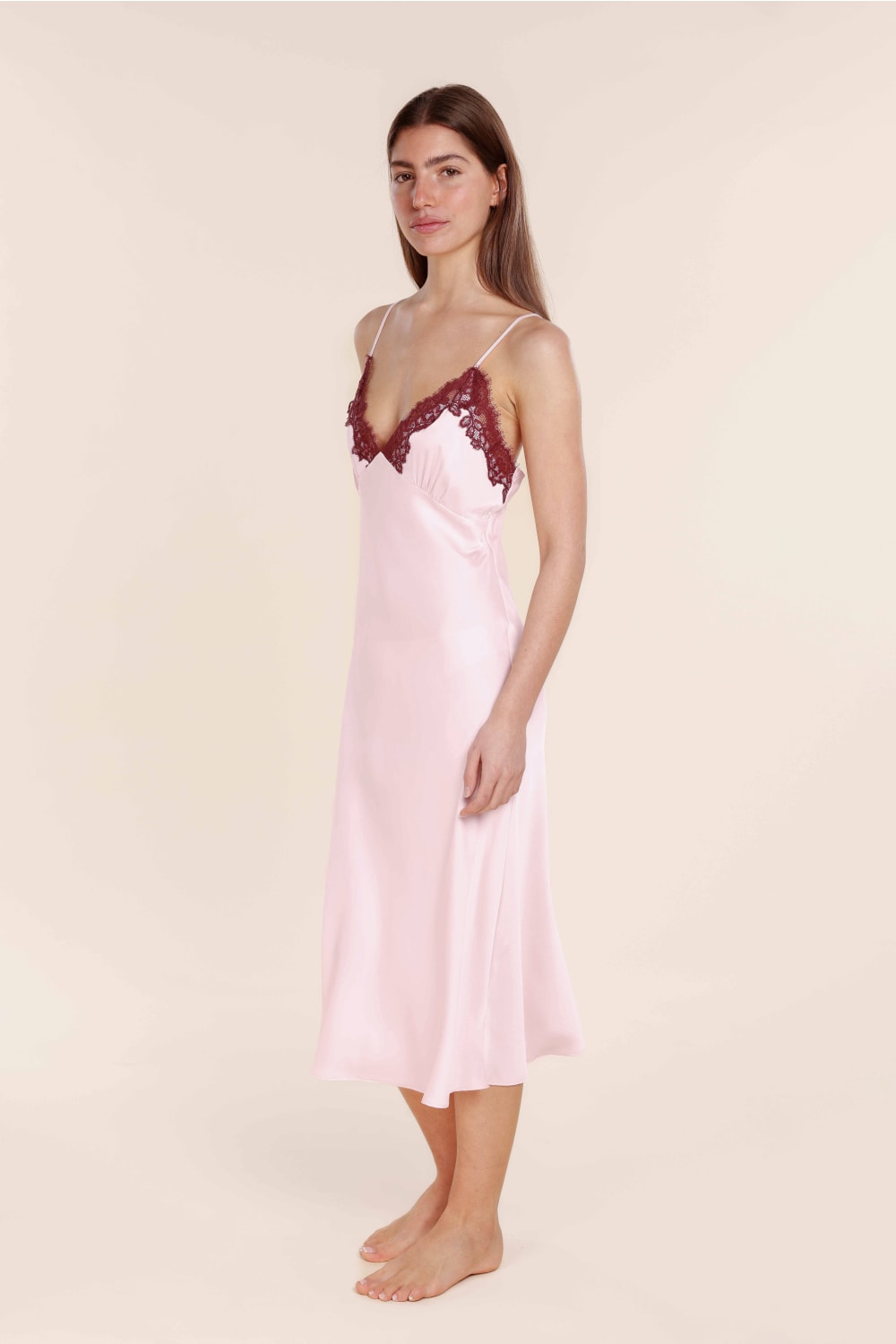 Magnolia Silky Satin Long Gown