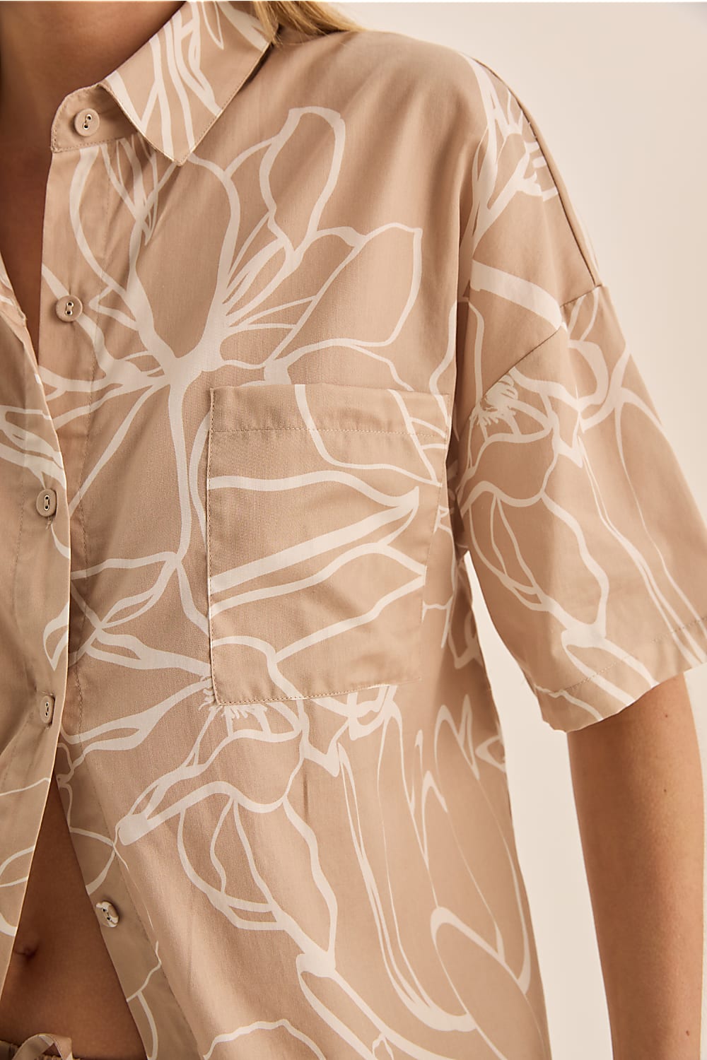 Milana Natural Cotton Floral PJ