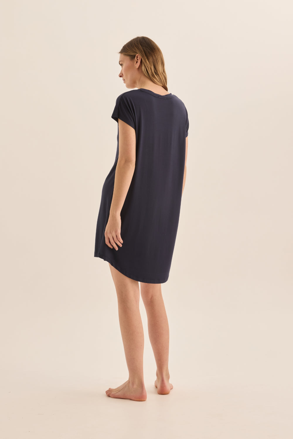 Nova Navy Bamboo Tee Nightie