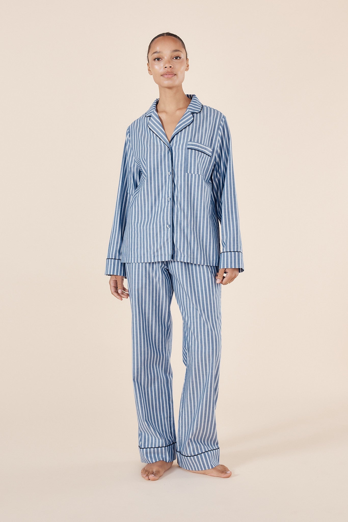 Octavia Cotton Stripe PJ set