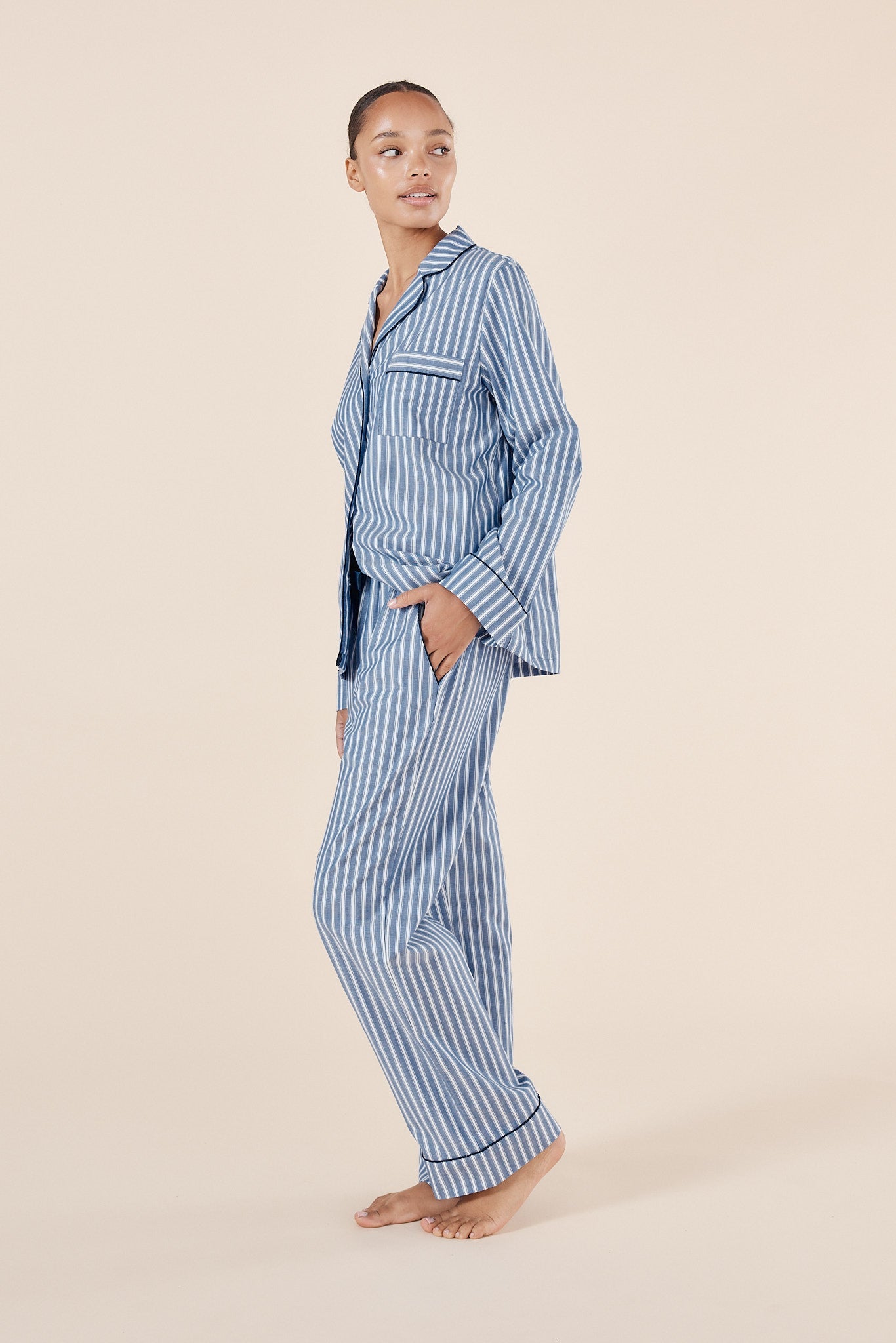 Octavia Cotton Stripe PJ set