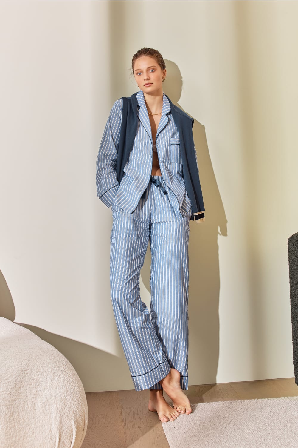 Octavia Cotton Stripe PJ set