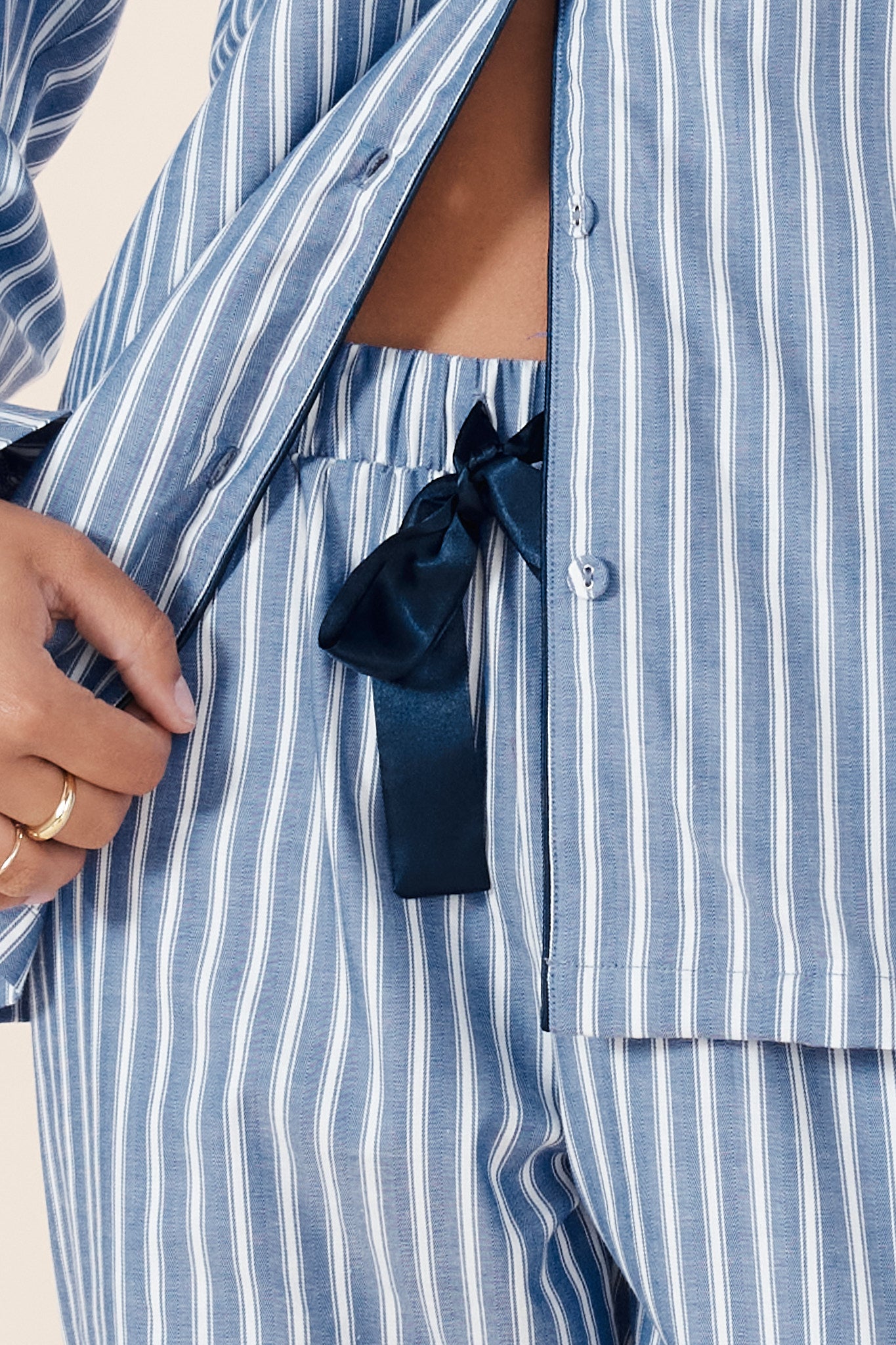 Octavia Cotton Stripe PJ set