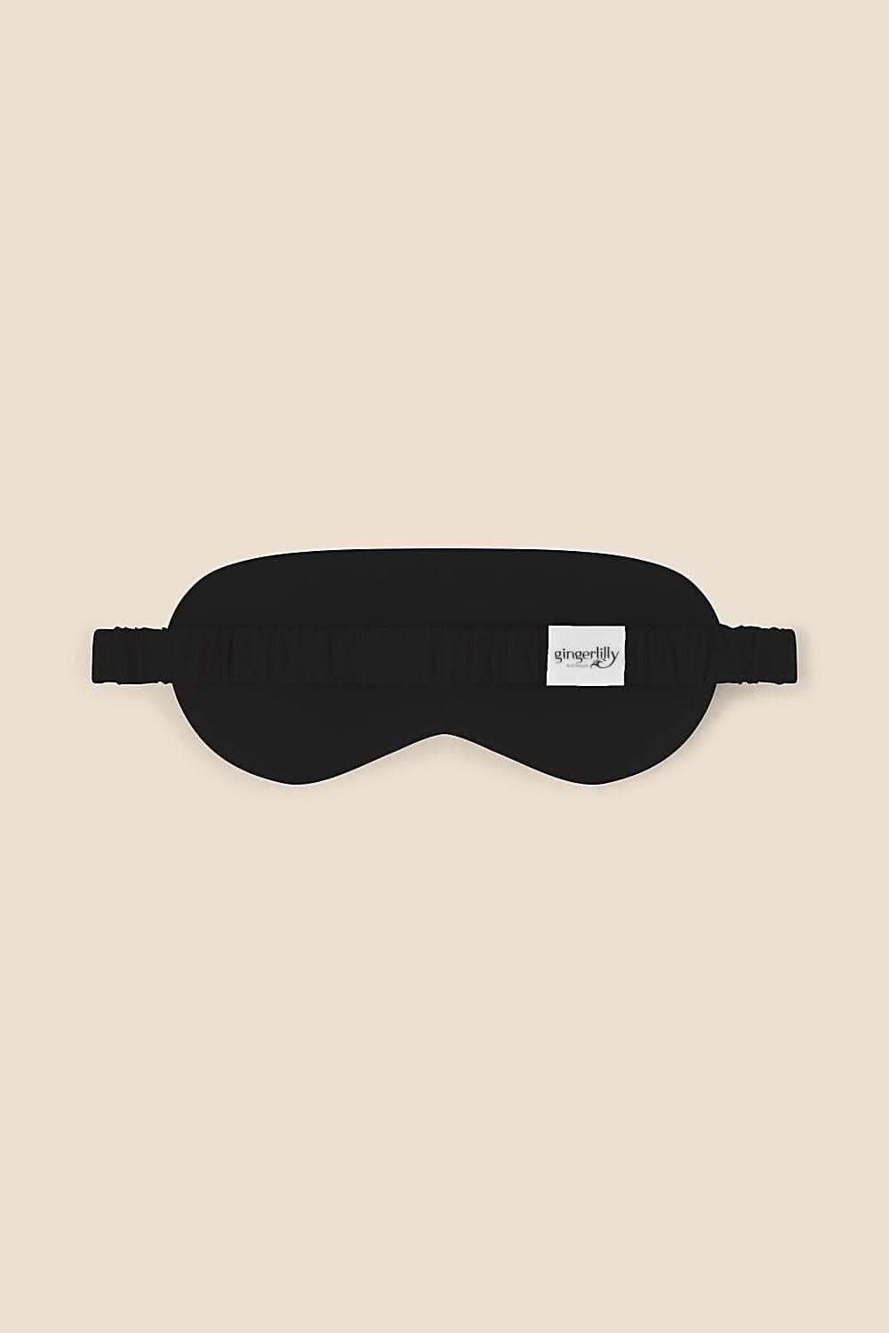 Opulent Black Pure Silk Eyemask
