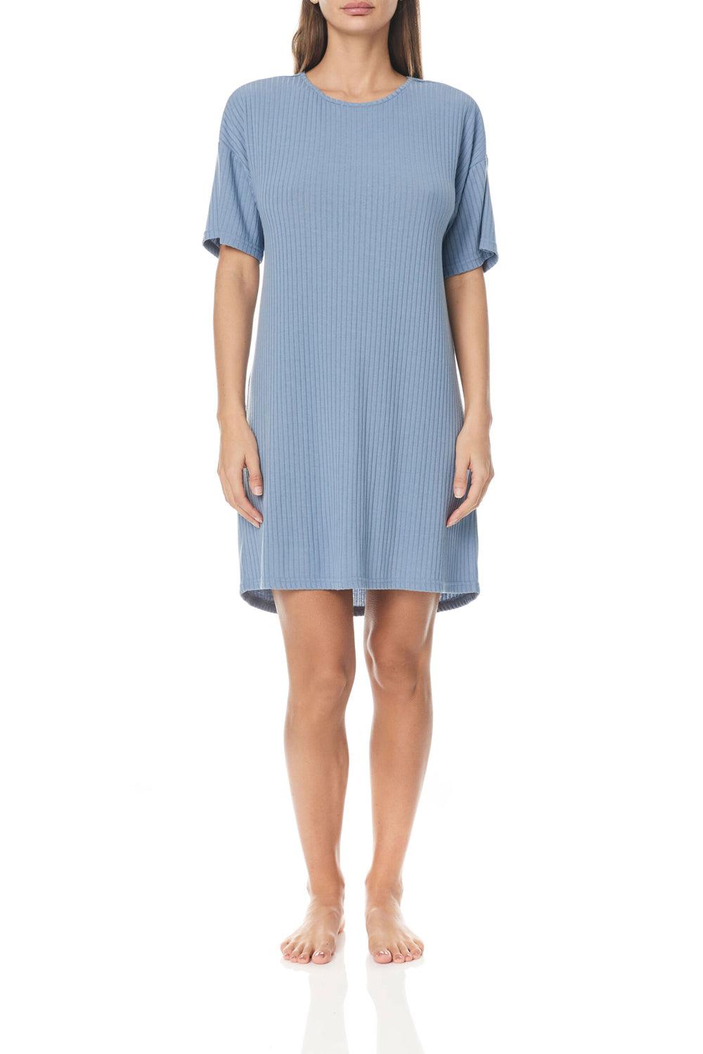 Petrece Powder Blue Tee Nightdress