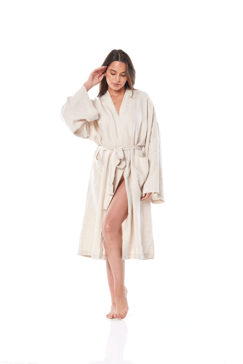 Sam Natural Linen Robe