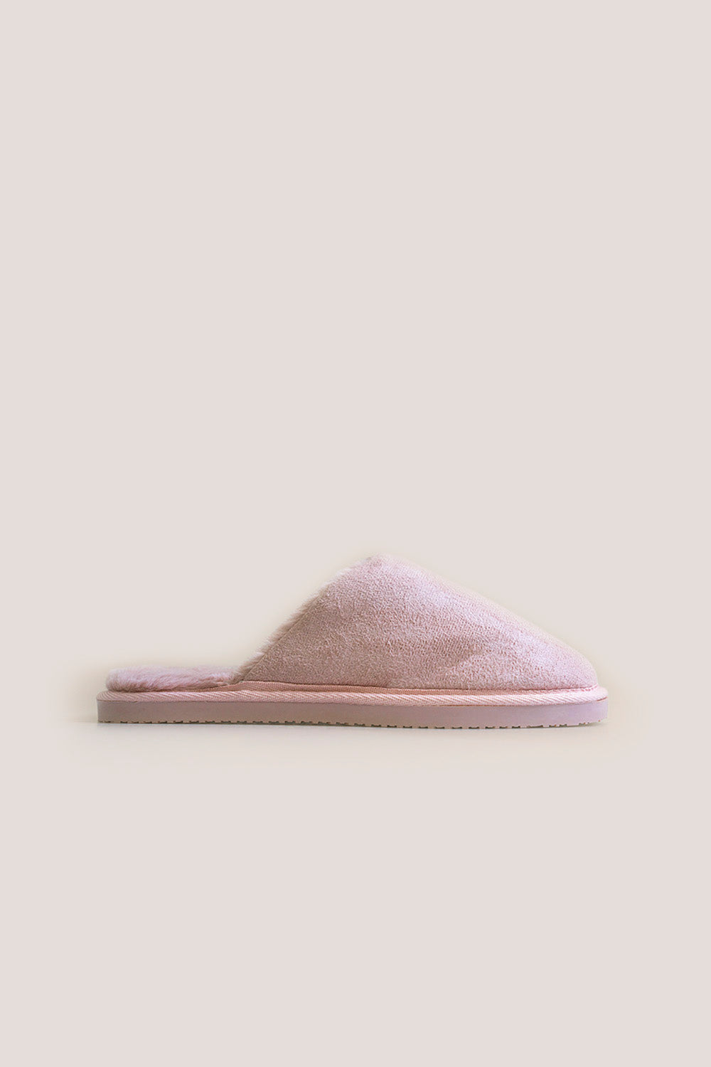 St Moritz Mock Suede Slipper Pink