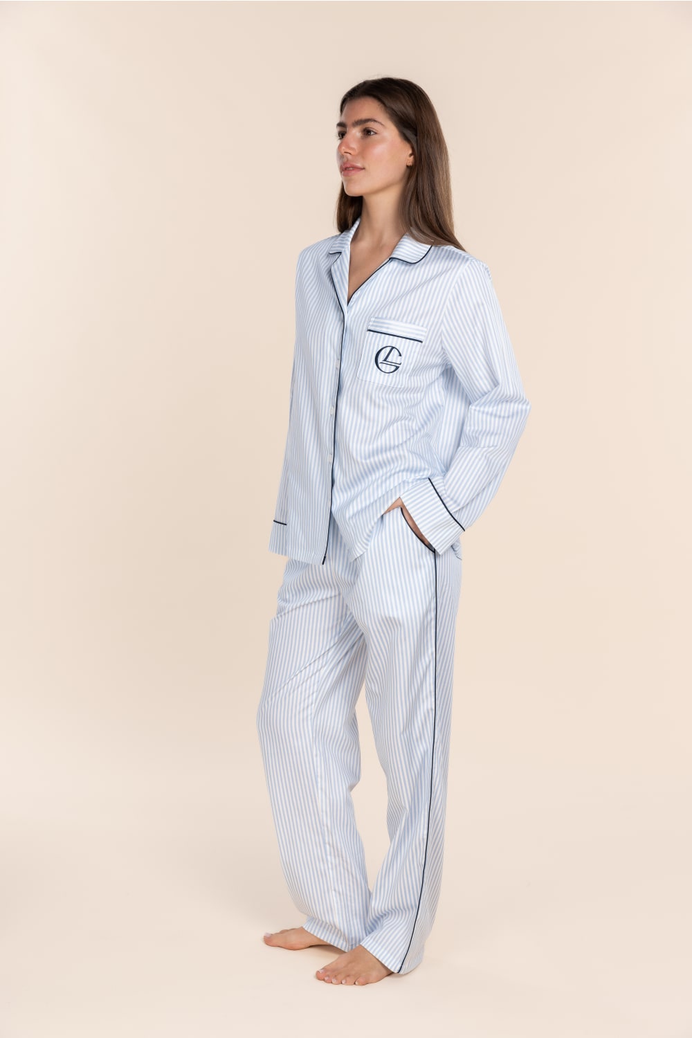 Susanna Cotton Long PJ Set