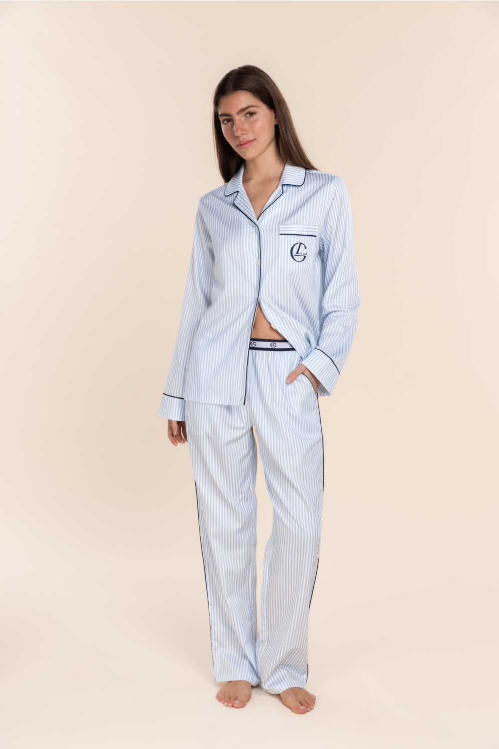 Susanna Cotton Long PJ Set