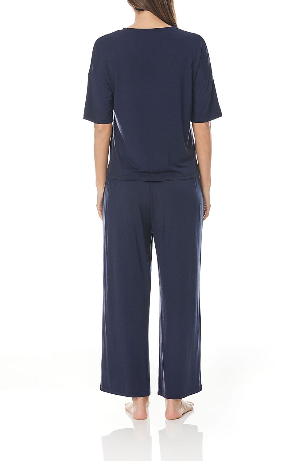 Taylor Navy Wide Leg Modal PJ