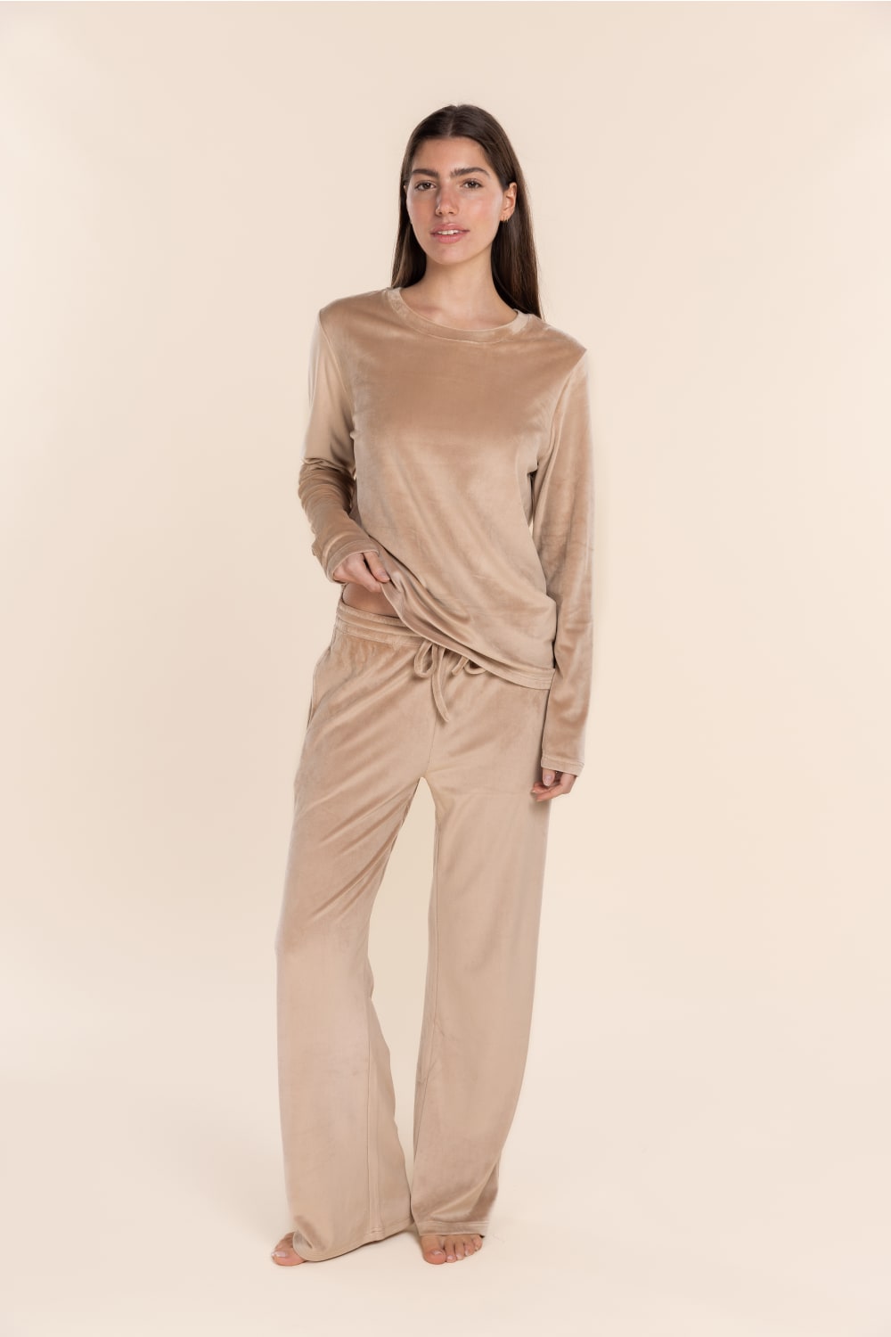 Thea Velour Long Lounge Set