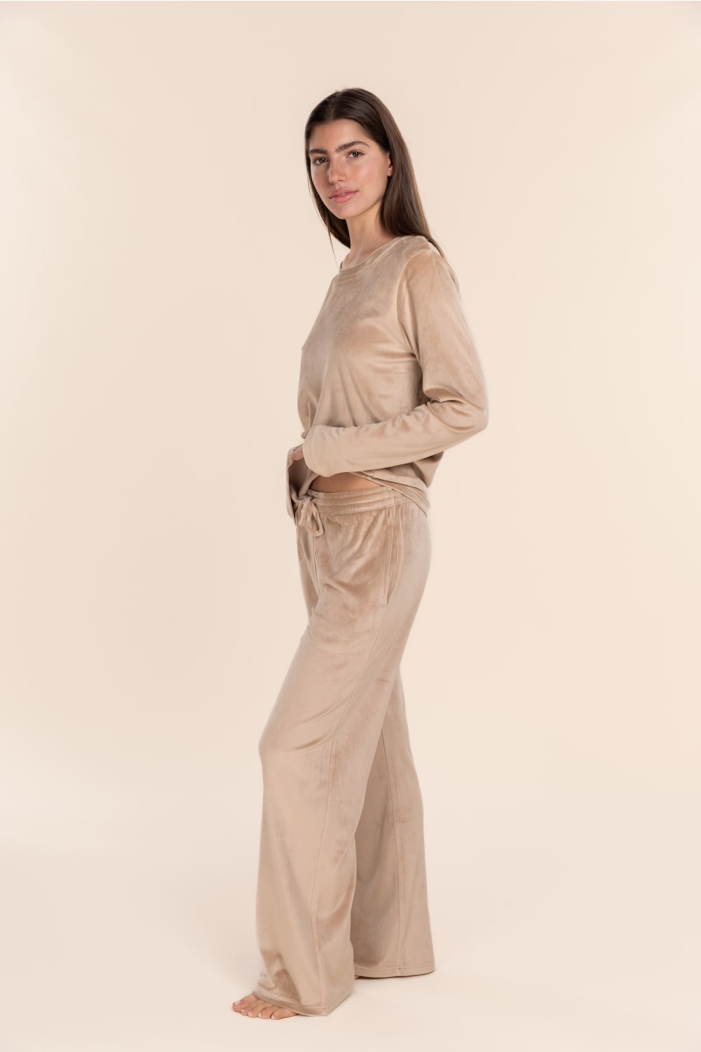 Thea Velour Long Lounge Set