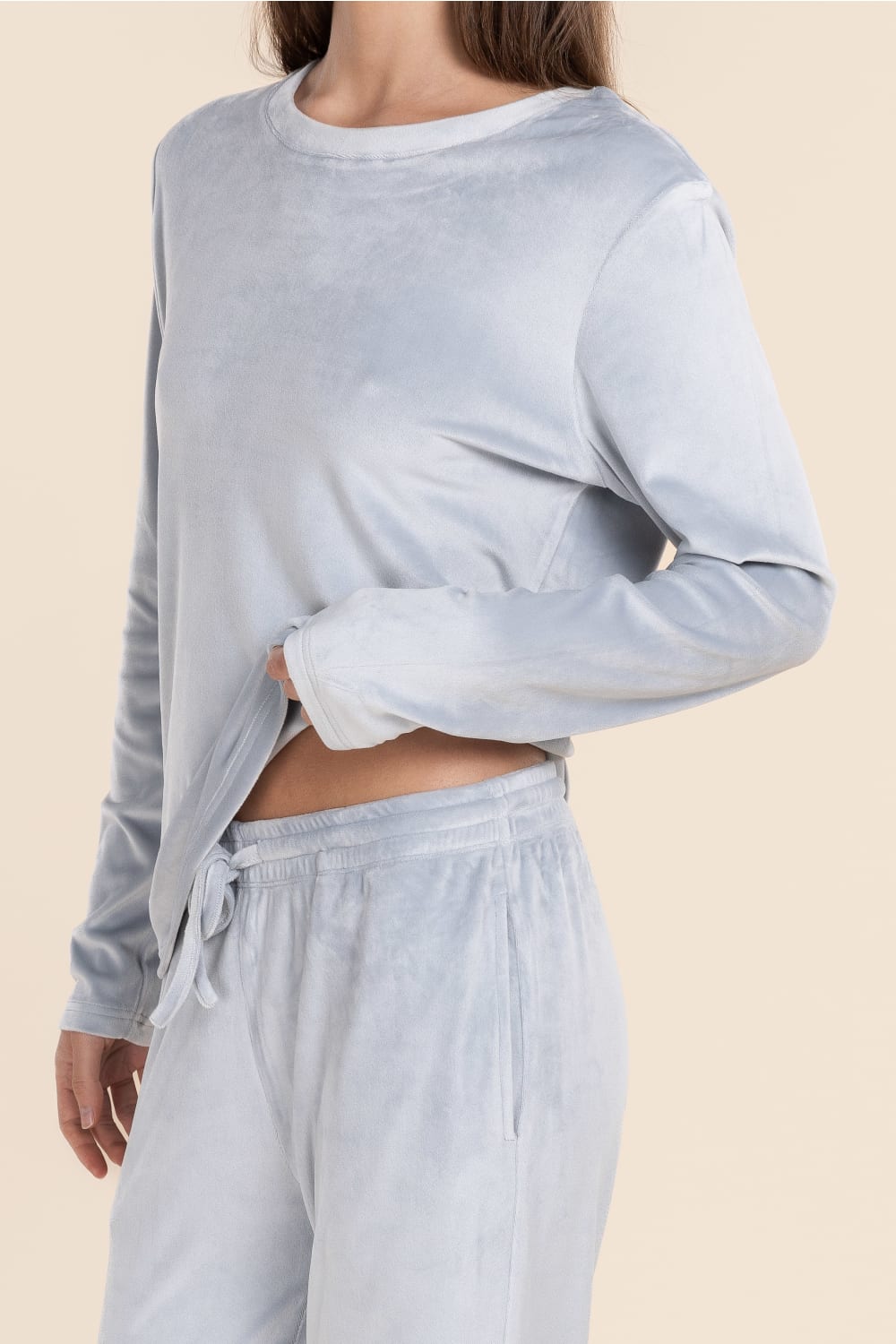 Thea Velour Long Lounge Set