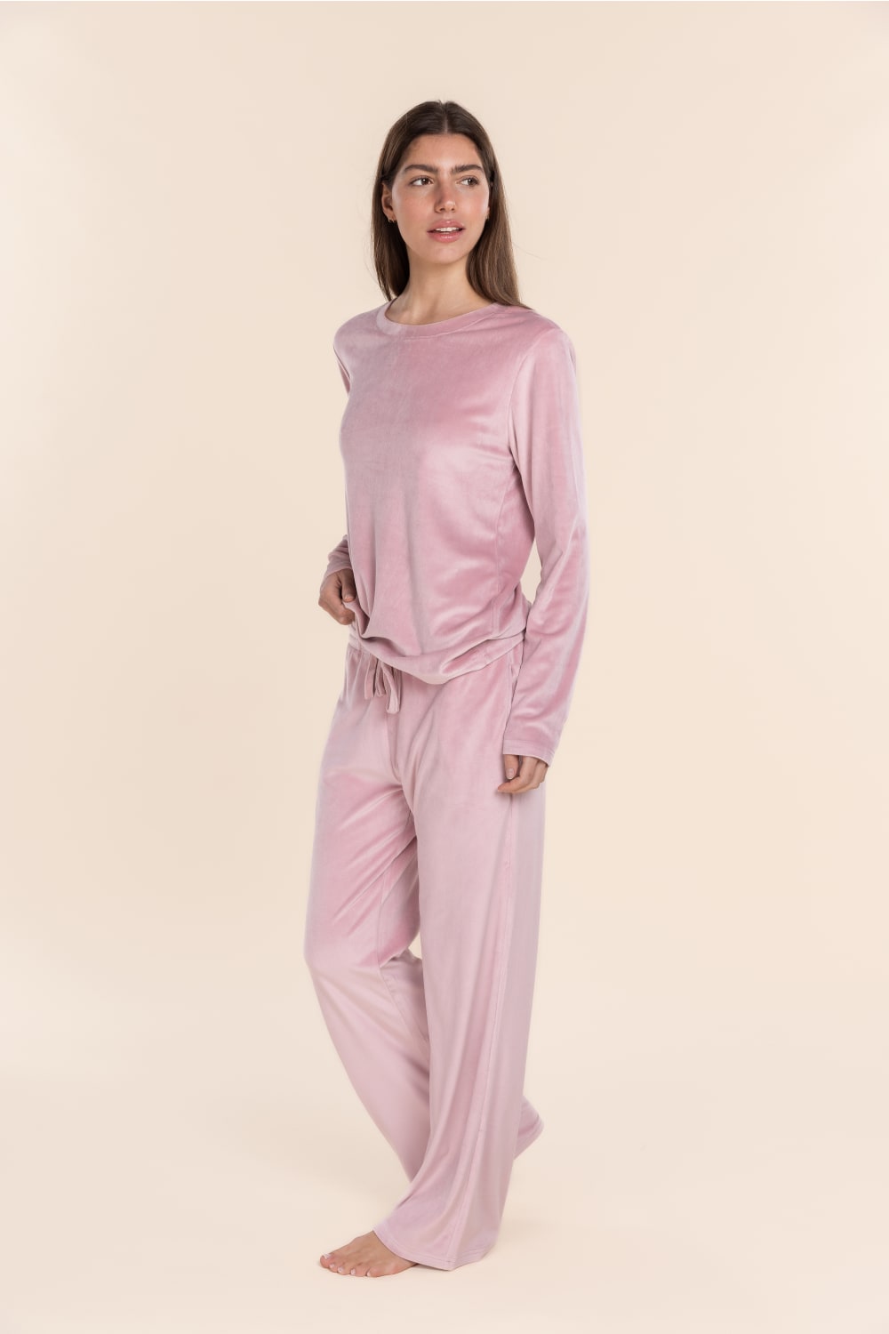 Thea Velour Long Lounge Set