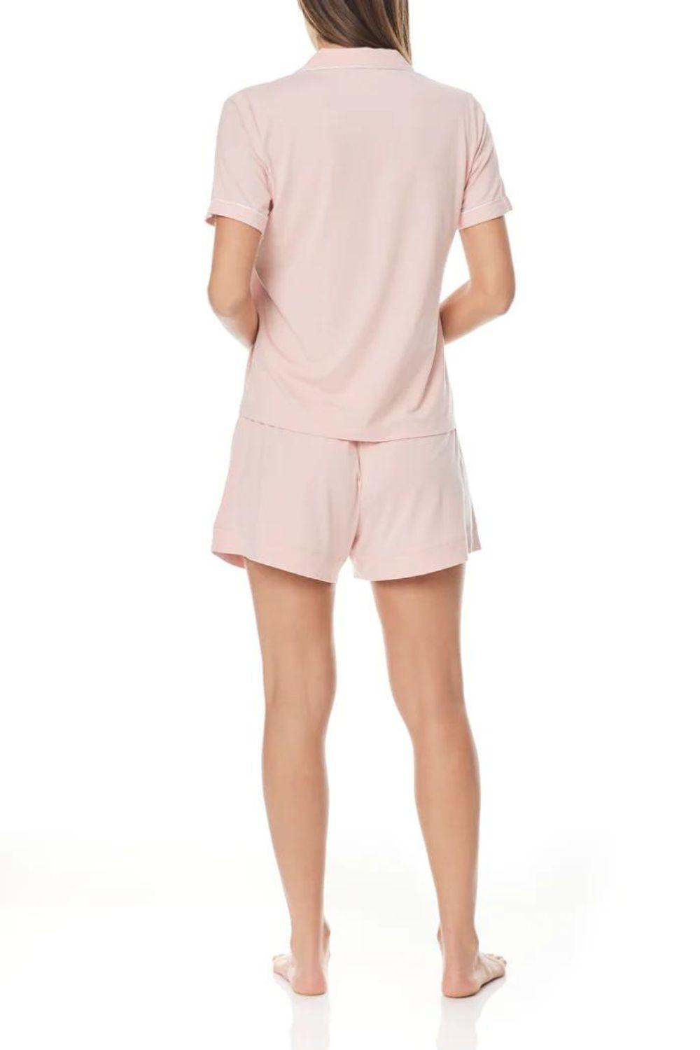 Uela Pink Bamboo Short PJ Set